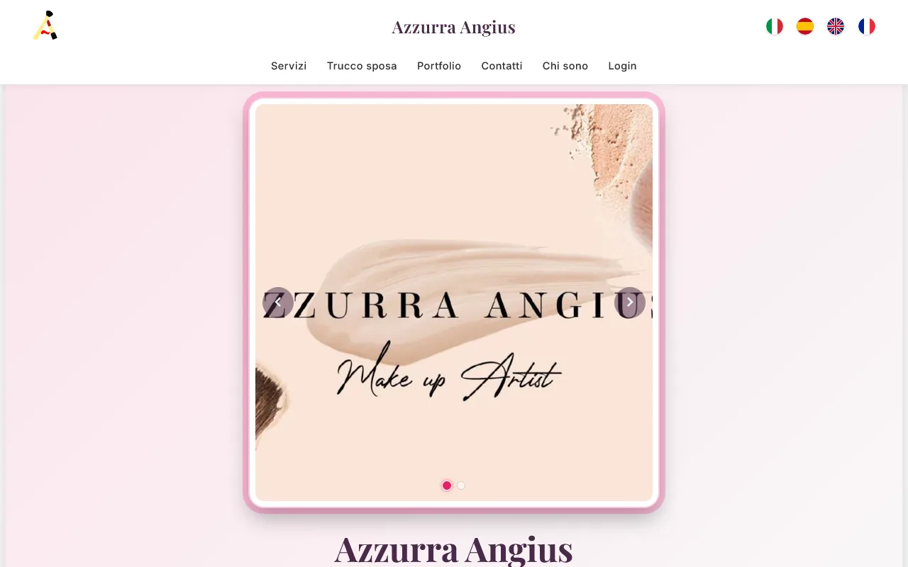 Sito realizzato per Angius Maria Azzurra